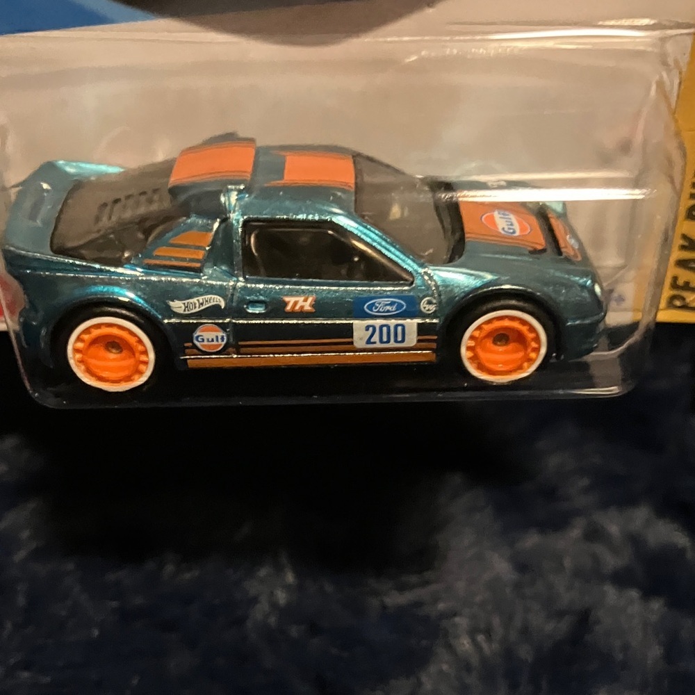 Hot Wheels Turbo Racer Blue Toy Car - Picture 3 of 5